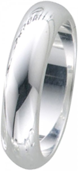 Ring in Silber Sterlingsilber 925/-, Ringgröße 69mm, Ringbreite 5mm, Ringstärke 1,7mm, mit hochglanz polierter Oberfläche