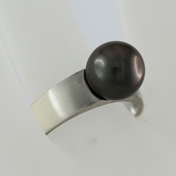 Perlenring – Silberring Sterling Silber 925 Tahitizuchtperle