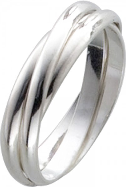 Ring in Silber Sterlingsilber 925/- 3 ineinander, beweglich,breite 3,5mm