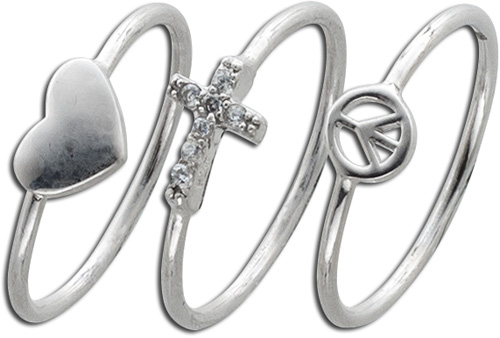 [Super günstiger Sonderpreis] Hochwertige Ringe aus Silber ausgefallener ohne oder Stein in Ausführung schlichter
