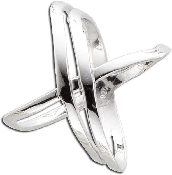 X-Ring Damen Silberring Sterling Silber 925/- Damenschmuck