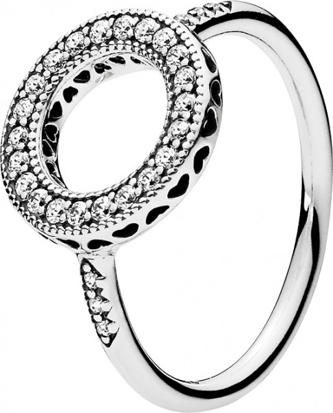 PANDORA Ring 191039CZ Unendliche Herzen Silber 925 Cubic Zirkonia