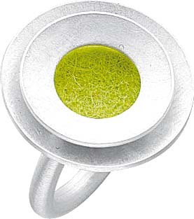 Filzis 01911002 Ring in Silber Sterlingsilber 925/- mit 17 austauschbaren Farbpads. Dieser Ring ist in den Grössen 16 – 20mm erhältlich. Alle Filzpads werden in den folgenden 17 Farben mitgeliefert: gelb, rost, lemon, orange, flieder, grün, wildrose, aube