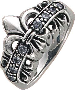 Designer Ring im Louis 15 look aus echtem 925/- Silber Sterlingsilber rhodiniert (Weißgoldlook) lieferbar 16 – 19 mm