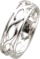 Ring aus Silber Sterlingsilber 925/-, die gleichbleibende Ringschiene ist hochglanzpoliert, ca. 5,3 mm breit und 0,9 mm stark, in den Größen 16-20 mm. Spitzenqualität zu Toppreisen aus dem Hause Abramowicz, die Topadresse für Schmuck und Edelsteine, seit
