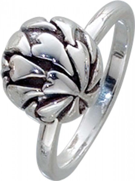 Ring aus Silber Sterlingsilber 925/–.Breite ca. 2 mm. Die Oberfläche ist mit wunderschönen Herzmuster verziert, rhodieniert, hochglanz poliert und teilweise geschwärzt. Das passende Schmuckstück für Ihre Sammelsysteme. Ring ist in den Größen 16 – 20 mm e